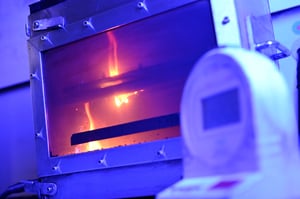 Burning test Burning behavior imat test laboratory